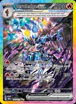 Ceruledge-ex card in Italian