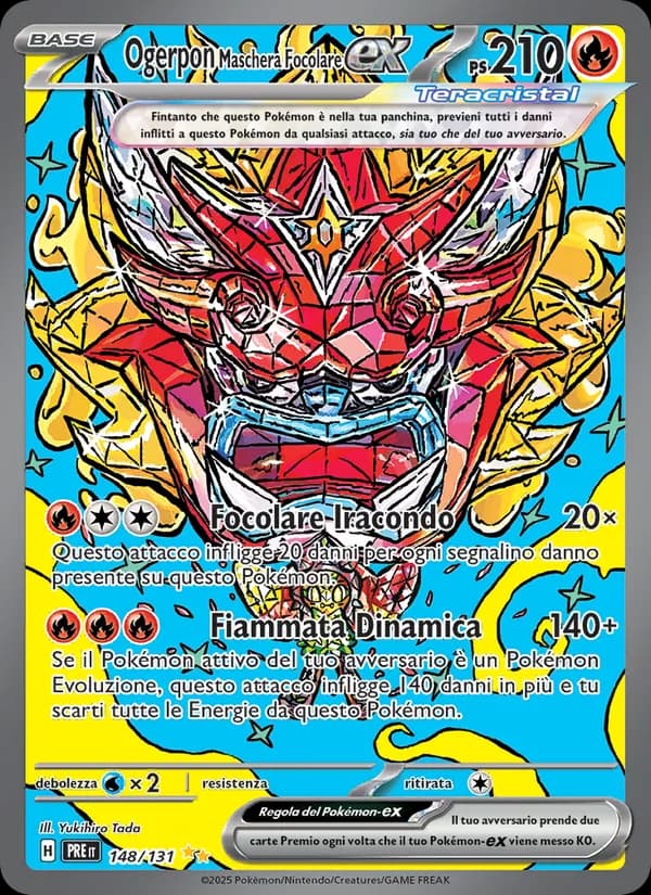 Ogerpon Maschera Focolare-ex card in Italian