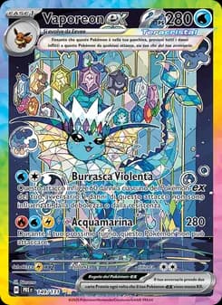 Vaporeon-ex card in Italian