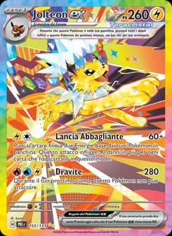 Jolteon-ex card in Italian