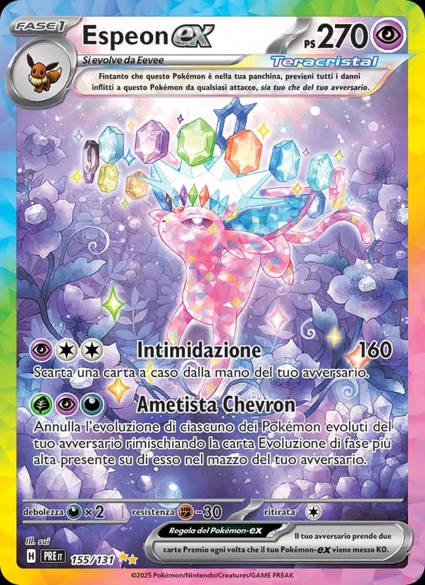 Espeon-ex card in Italian