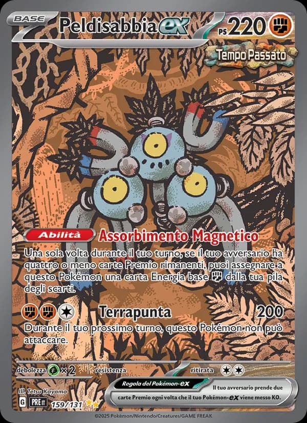 Peldisabbia-ex card in Italian