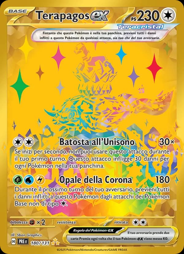 Terapagos-ex card in Italian