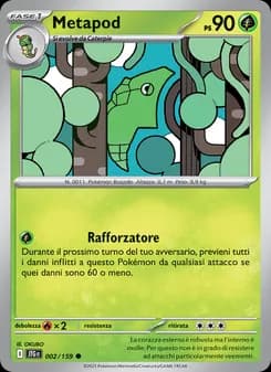 Metapod card in Italian