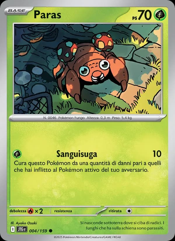 Paras card in Italian