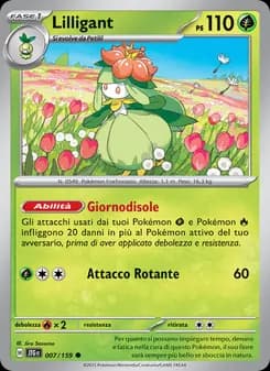 Lilligant card in Italian