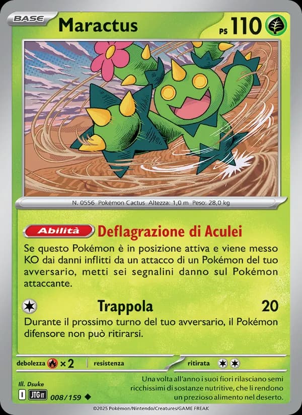 Maractus card in Italian