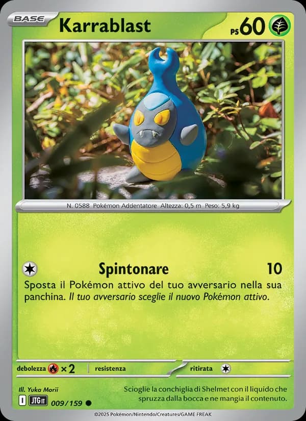 Karrablast card in Italian