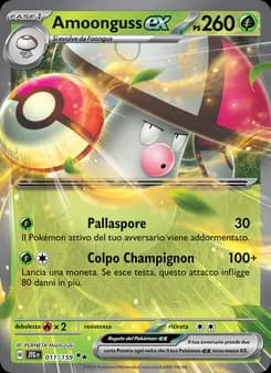 Amoonguss-ex card in Italian