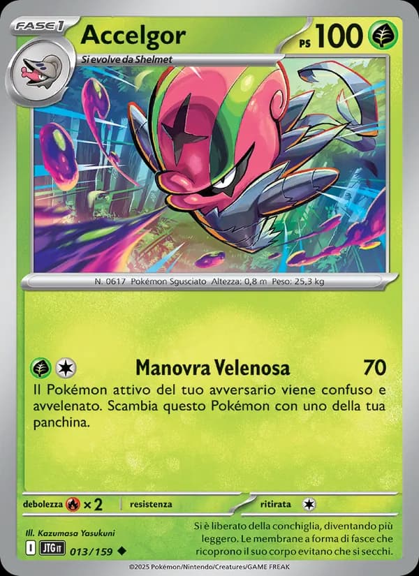 Accelgor card in Italian
