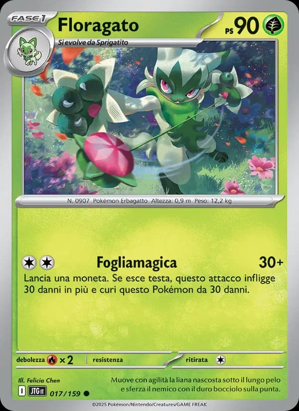 Floragato card in Italian