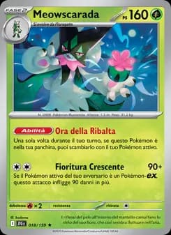 Meowscarada card in Italian