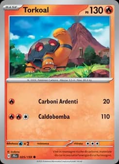 Torkoal card in Italian