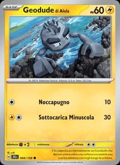 Geodude di Alola card in Italian