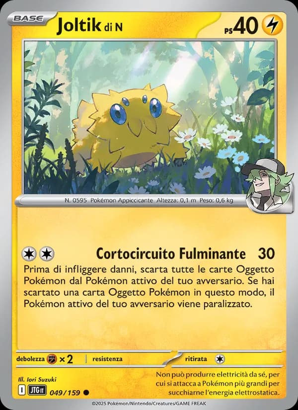 Joltik di N card in Italian