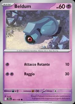 Beldum card in Italian
