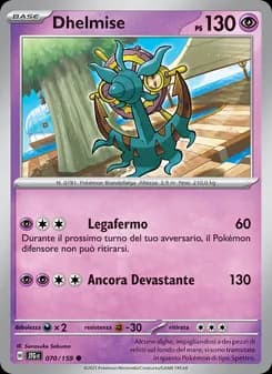 Dhelmise card in Italian