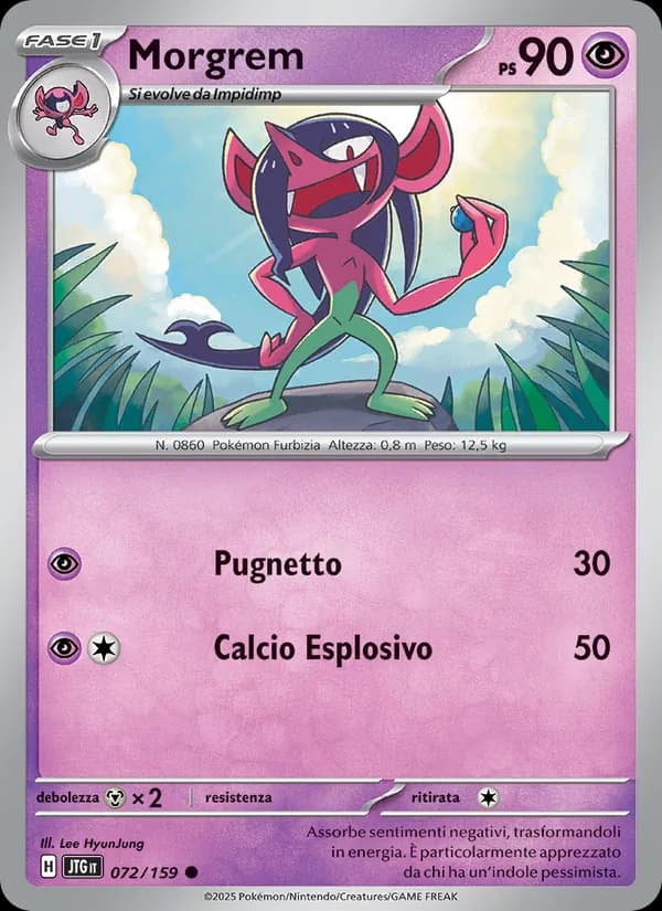 Morgrem card in Italian