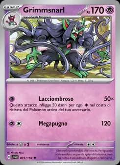 Grimmsnarl card in Italian