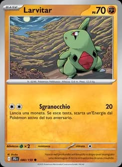 Larvitar card in Italian
