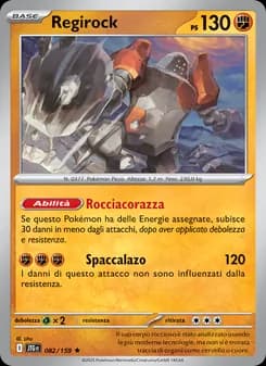 Regirock card in Italian