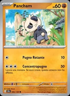 Pancham card in Italian