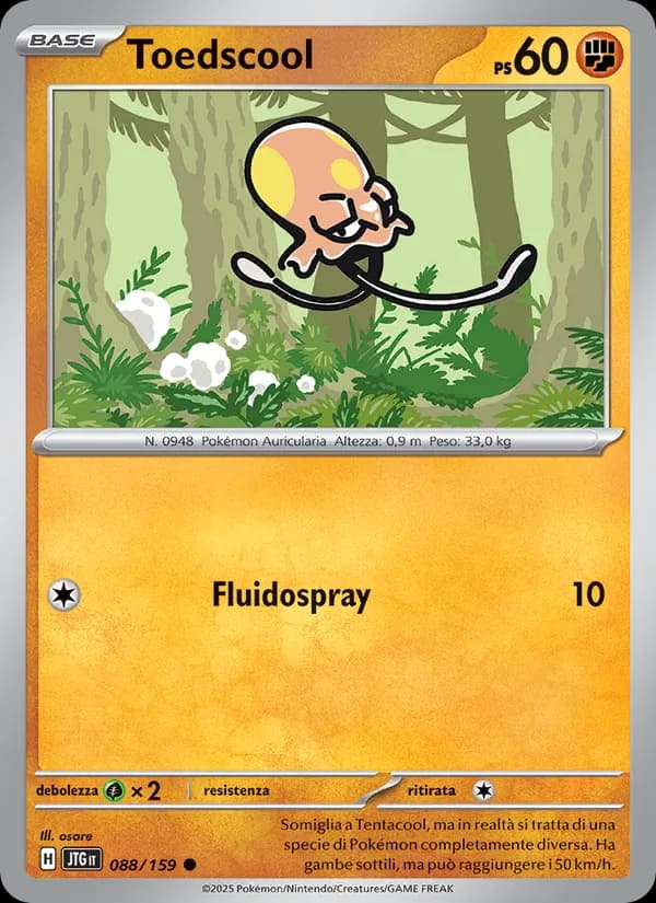 Toedscool card in Italian