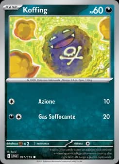 Koffing card in Italian