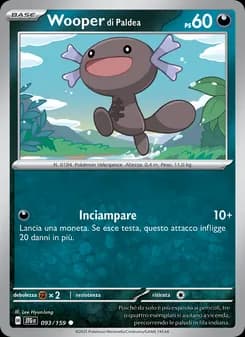 Wooper di Paldea card in Italian