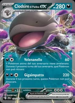 Clodsire di Paldea-ex card in Italian