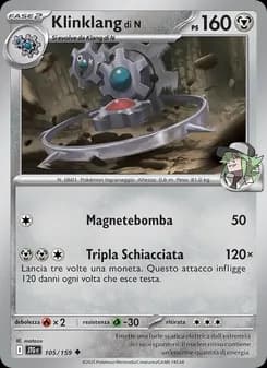 Klinklang di N card in Italian