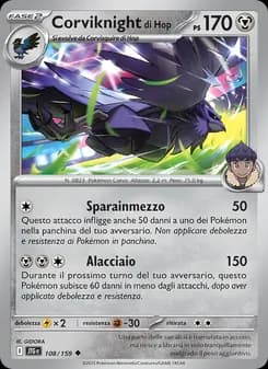 Corviknight di Hop card in Italian