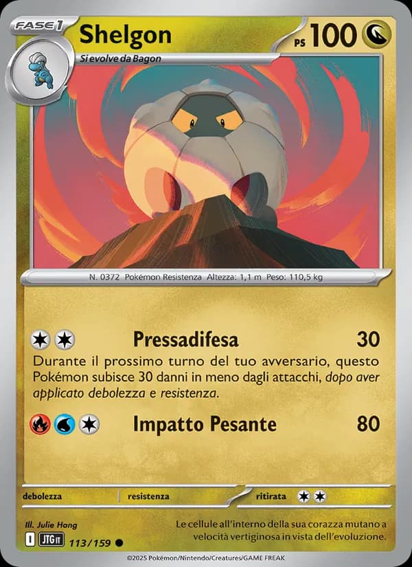 Shelgon card in Italian
