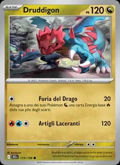 Druddigon card in Italian