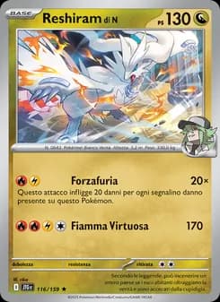 Reshiram di N card in Italian