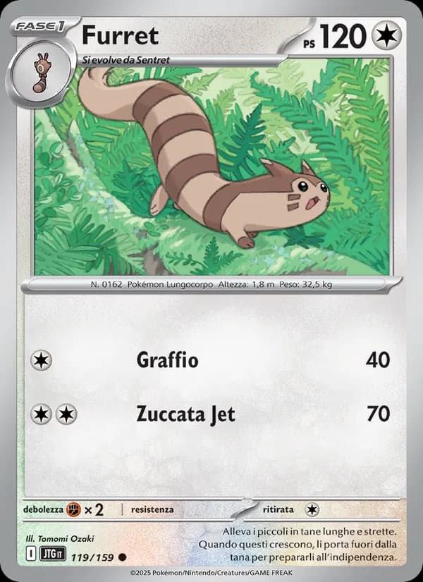 Furret card in Italian