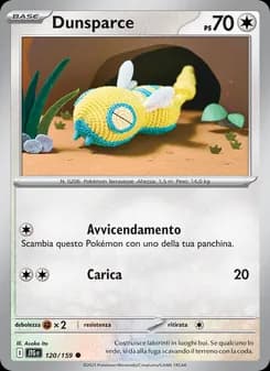 Dunsparce card in Italian
