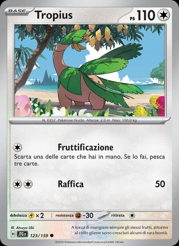 Tropius card in Italian