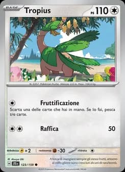 Tropius card in Italian