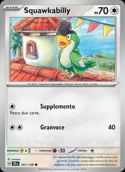 Squawkabilly card in Italian
