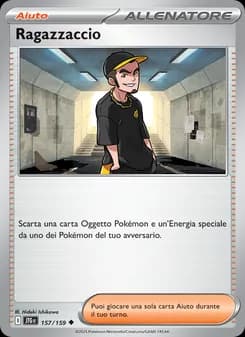 Ragazzaccio card in Italian