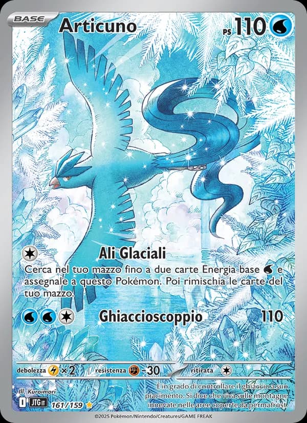 Articuno card in Italian