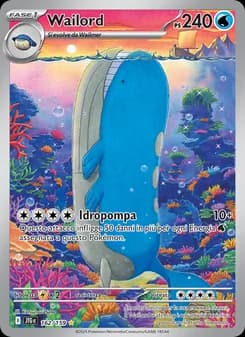 Wailord card in Italian