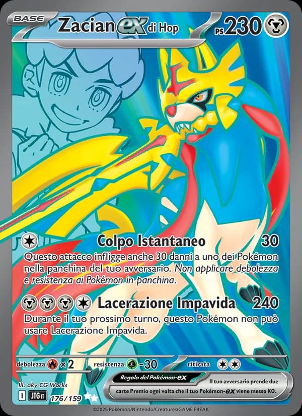Zacian-ex di Hop card in Italian