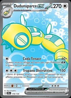 Dudunsparce-ex card in Italian