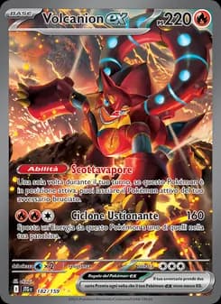 Volcanion-ex card in Italian