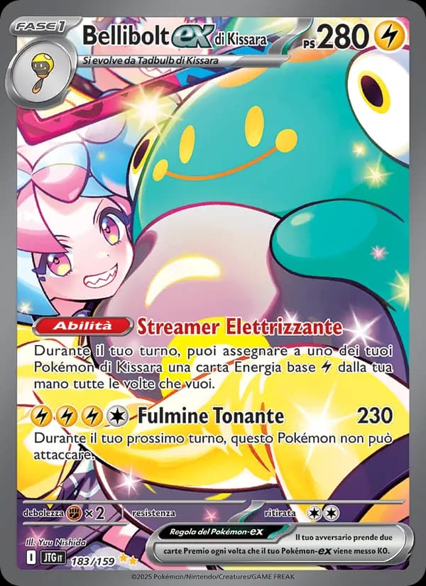 Bellibolt-ex di Kissara card in Italian