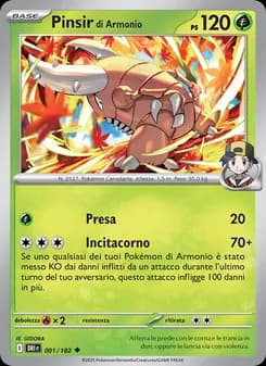 Pinsir di Armonio card in Italian