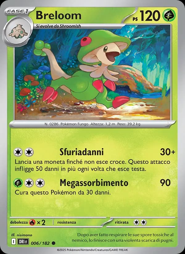 Breloom card in Italian