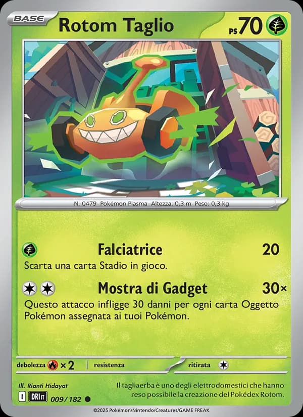 Rotom Taglio card in Italian